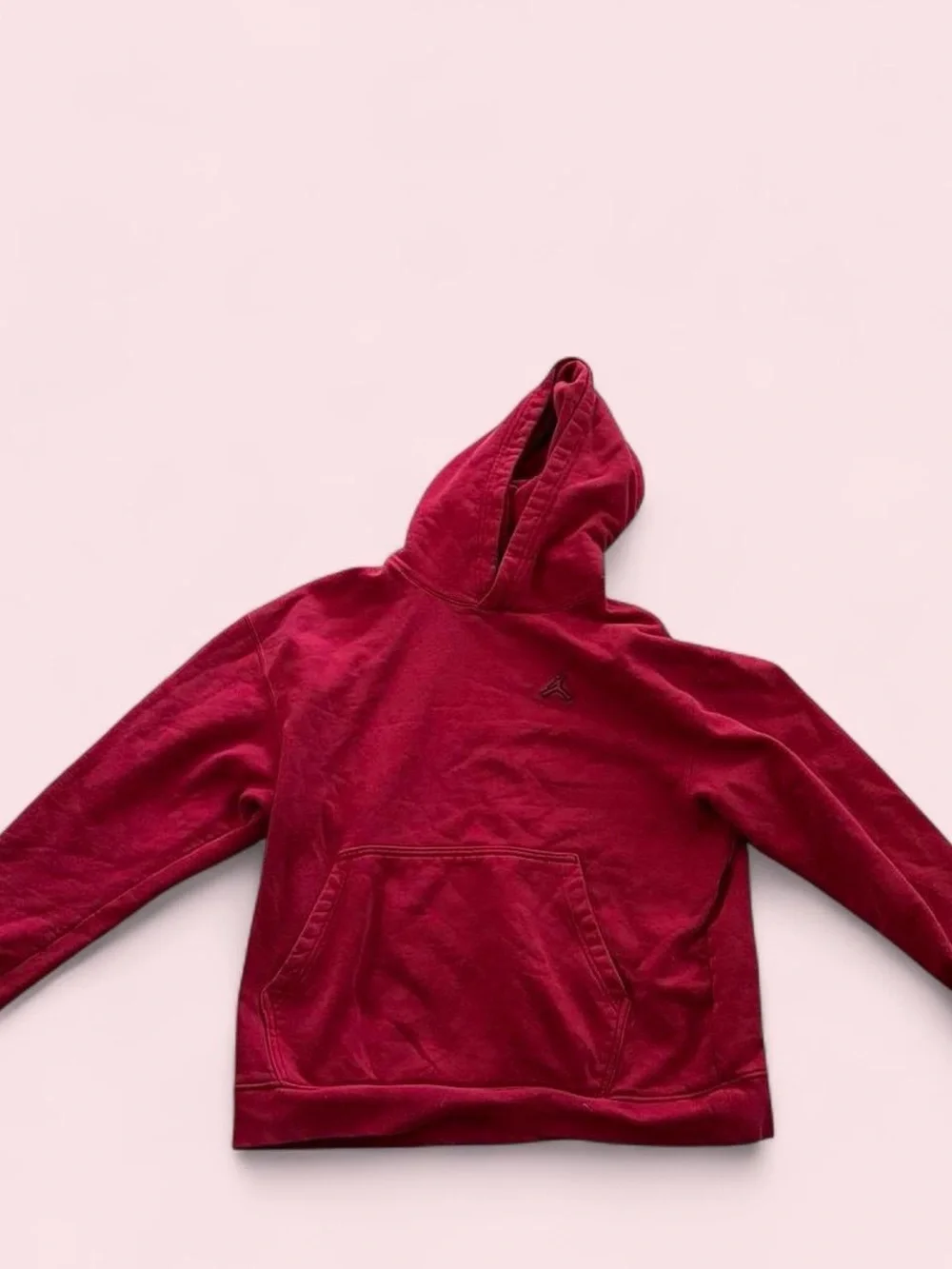 Jordan Kids Red Hooded Puffer Pullover